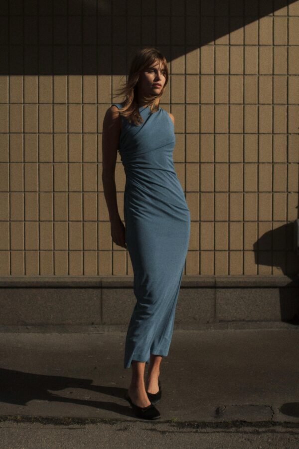 LONG RUCHED DRESS