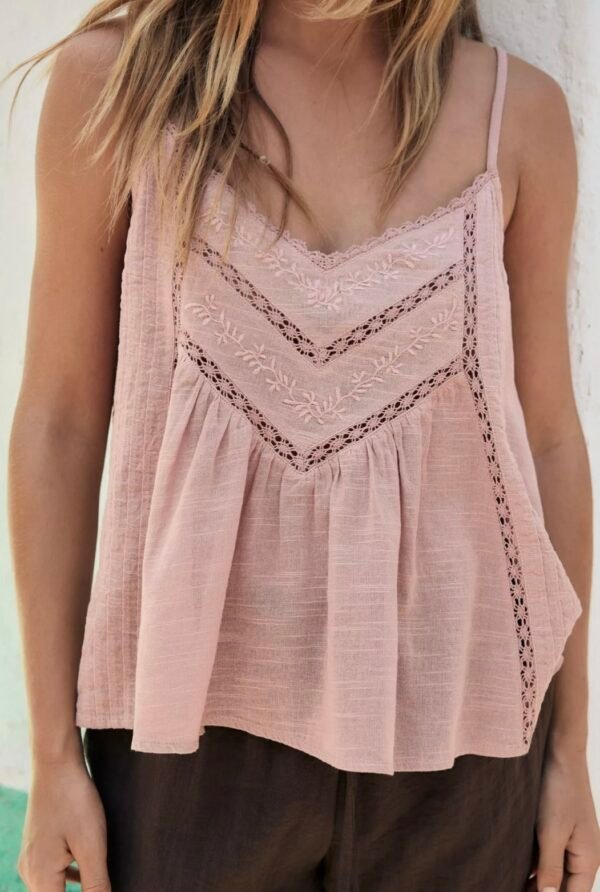 EMBROIDERED COTTON TOP