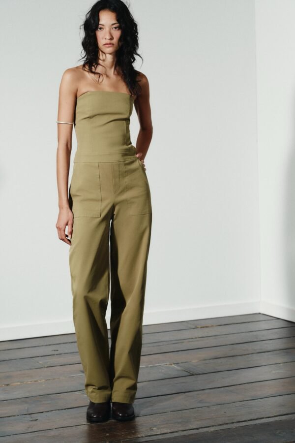 STRAPLESS UTILITY JUMPSUIT