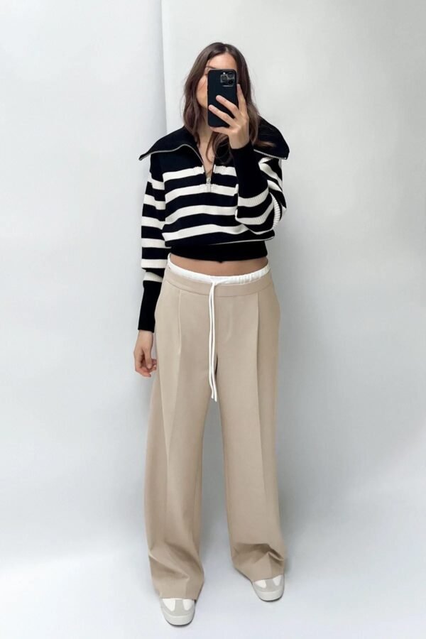 DOUBLE WAISTBAND TROUSERS